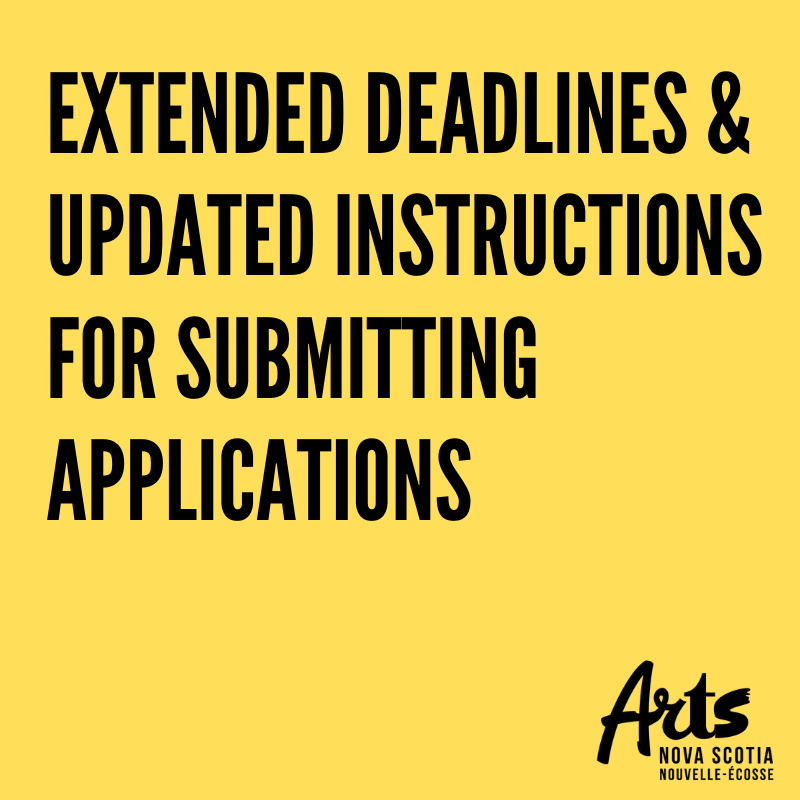 Image: Extended Deadlines & Instructions for Submitting Applications