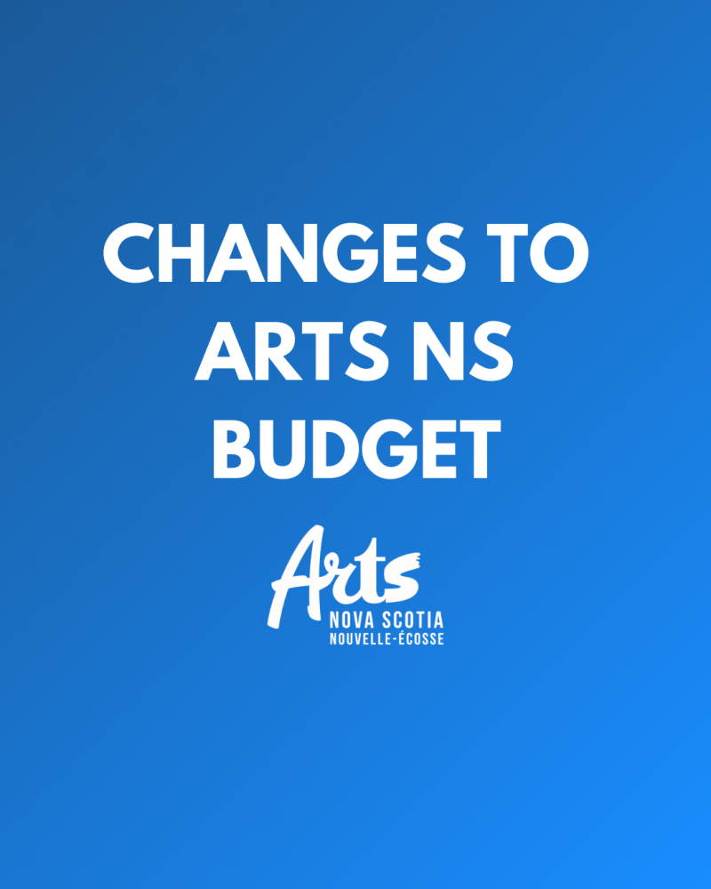 Changes to Arts NS Budget