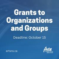 Grants to Organizations and Groups Deadline October 15